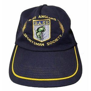 B.A.S.S. Bass Anglers Sportsman Society Ball Cap Hat Adjustable Baseball Fishing